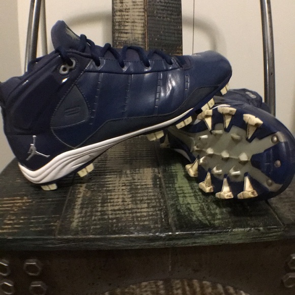 Nike Jeter Jordan Baseball Cleats. Rare. Blue size 8.5 men. - Picture 3 of 8